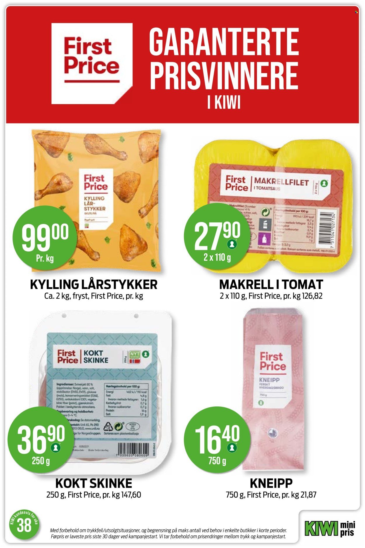 KIWI kundeavis - Fra mandag 14. september 2026