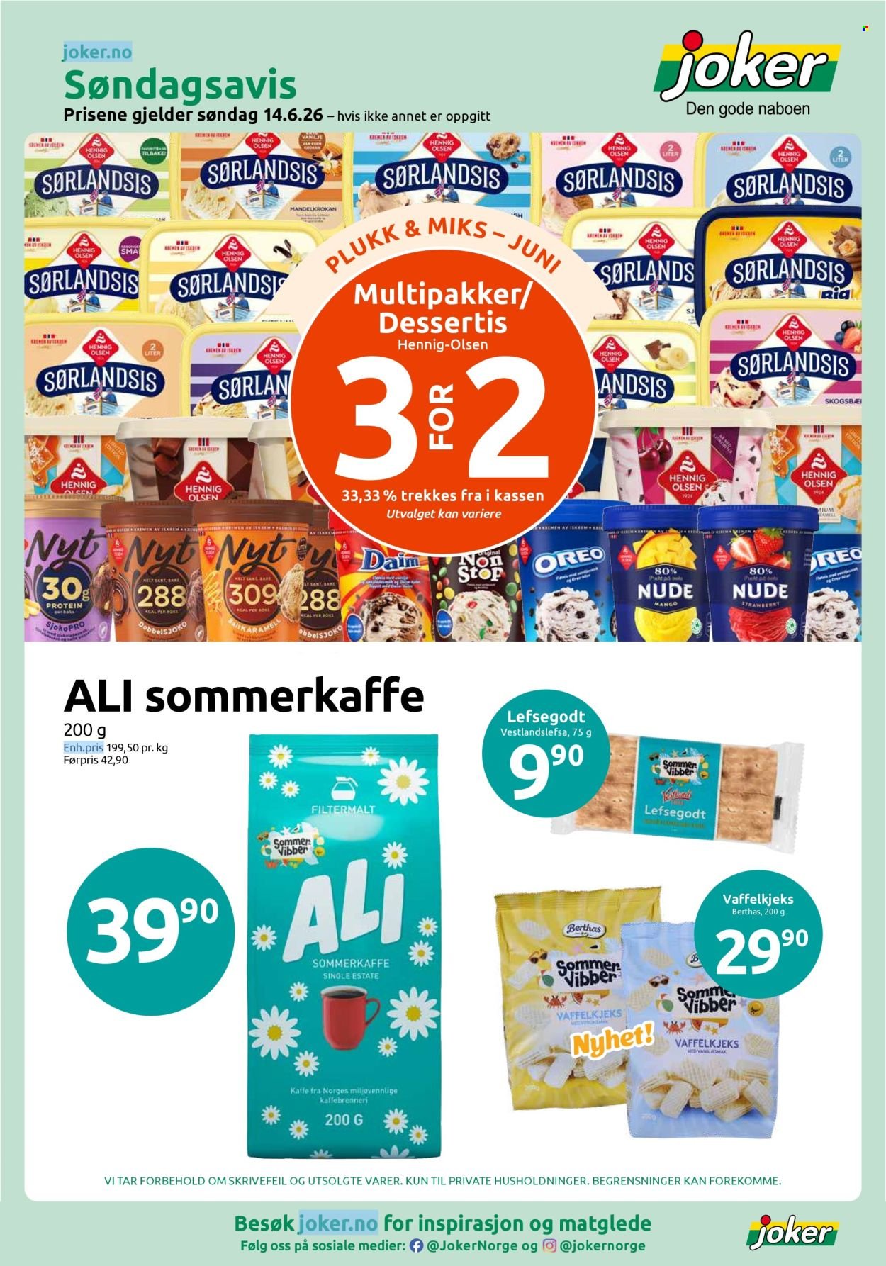 JOKER kundeavis - Fra søndag 14. juni 2026