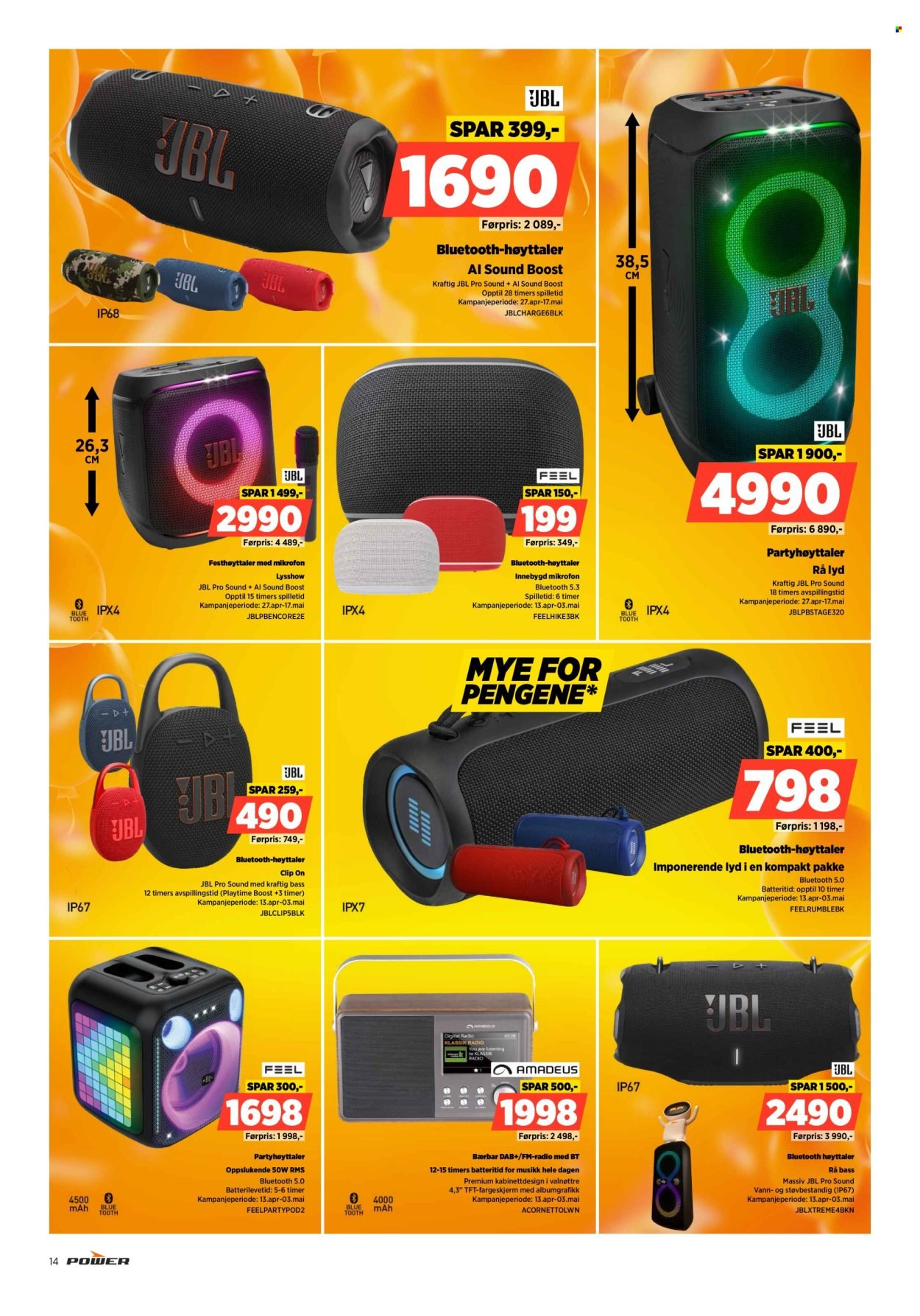 POWER kundeavis - Fra mandag 27. april 2026 (2026-04-27 - 2026-05-03)