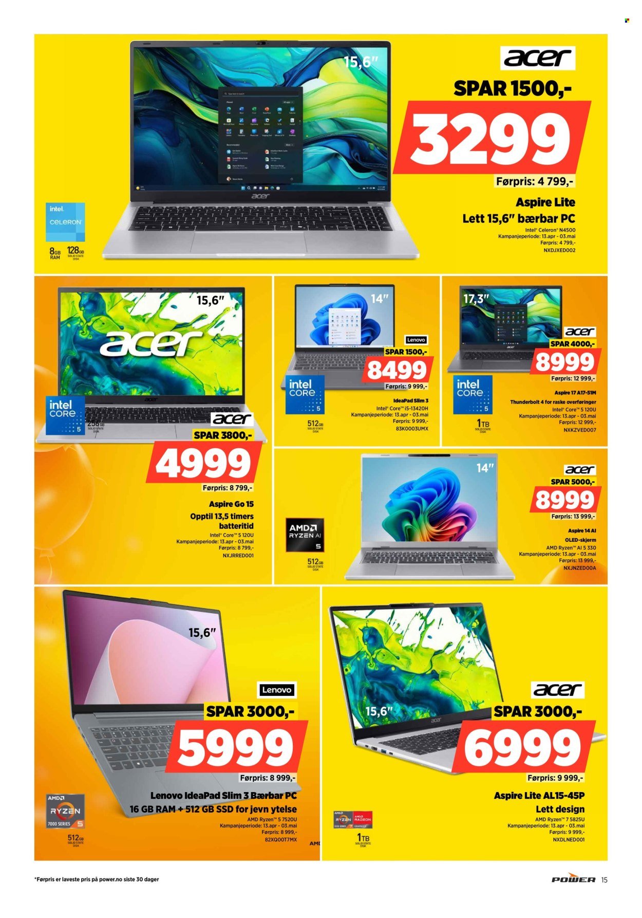POWER kundeavis - Fra mandag 27. april 2026 (2026-04-27 - 2026-05-03)