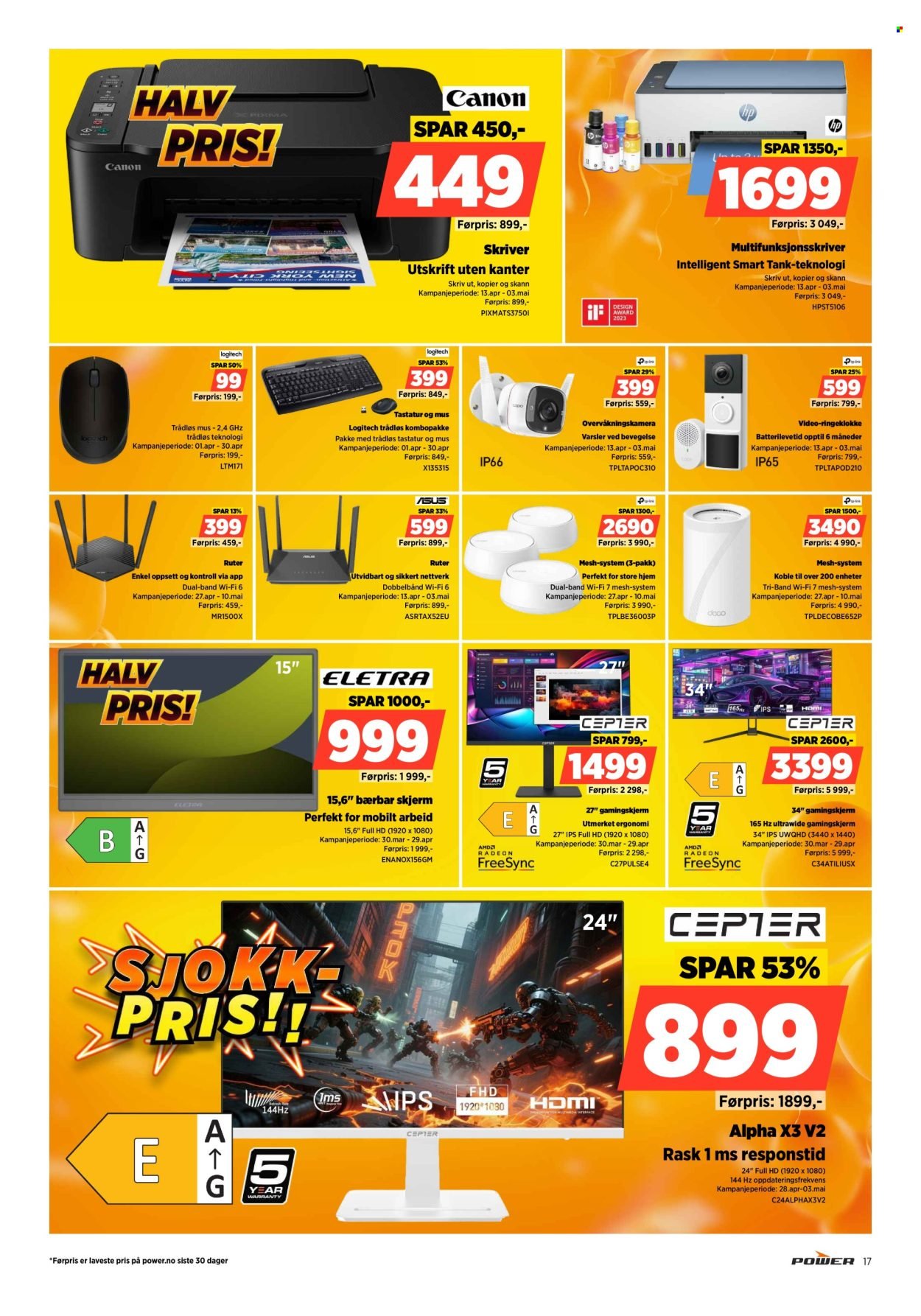 POWER kundeavis - Fra mandag 27. april 2026 (2026-04-27 - 2026-05-03)