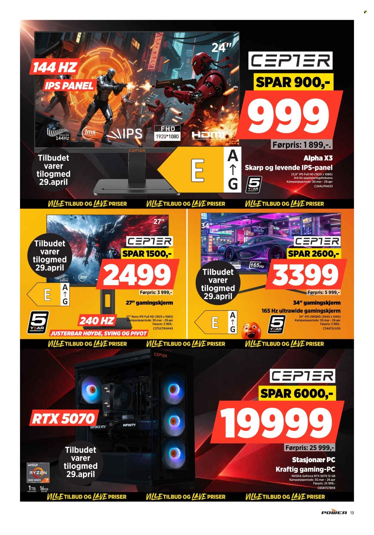 POWER kundeavis - Fra mandag 27. april 2026 (2026-04-27 - 2026-05-03)