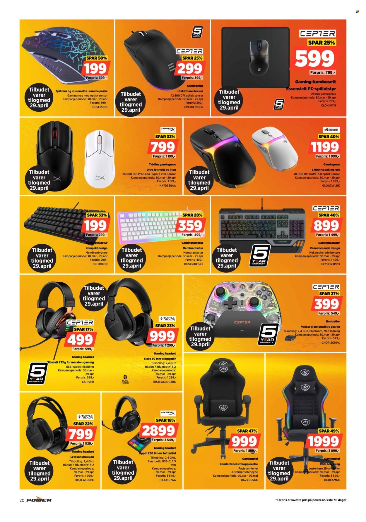 POWER kundeavis - Fra mandag 27. april 2026 (2026-04-27 - 2026-05-03)
