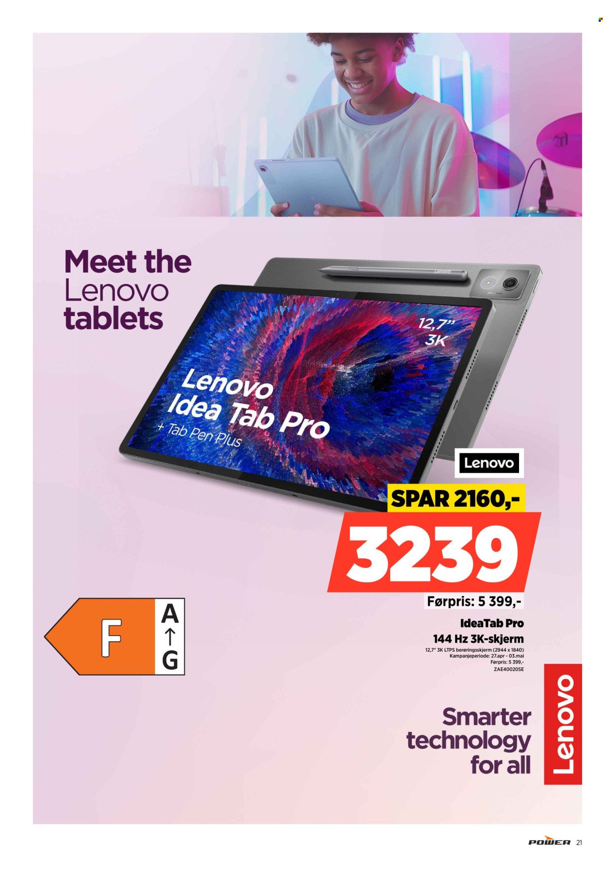 POWER kundeavis - Fra mandag 27. april 2026 (2026-04-27 - 2026-05-03)