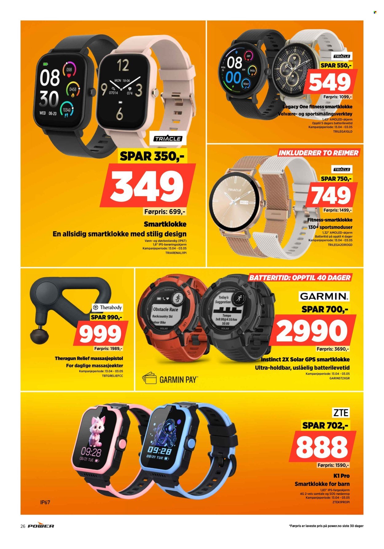 POWER kundeavis - Fra mandag 27. april 2026 (2026-04-27 - 2026-05-03)