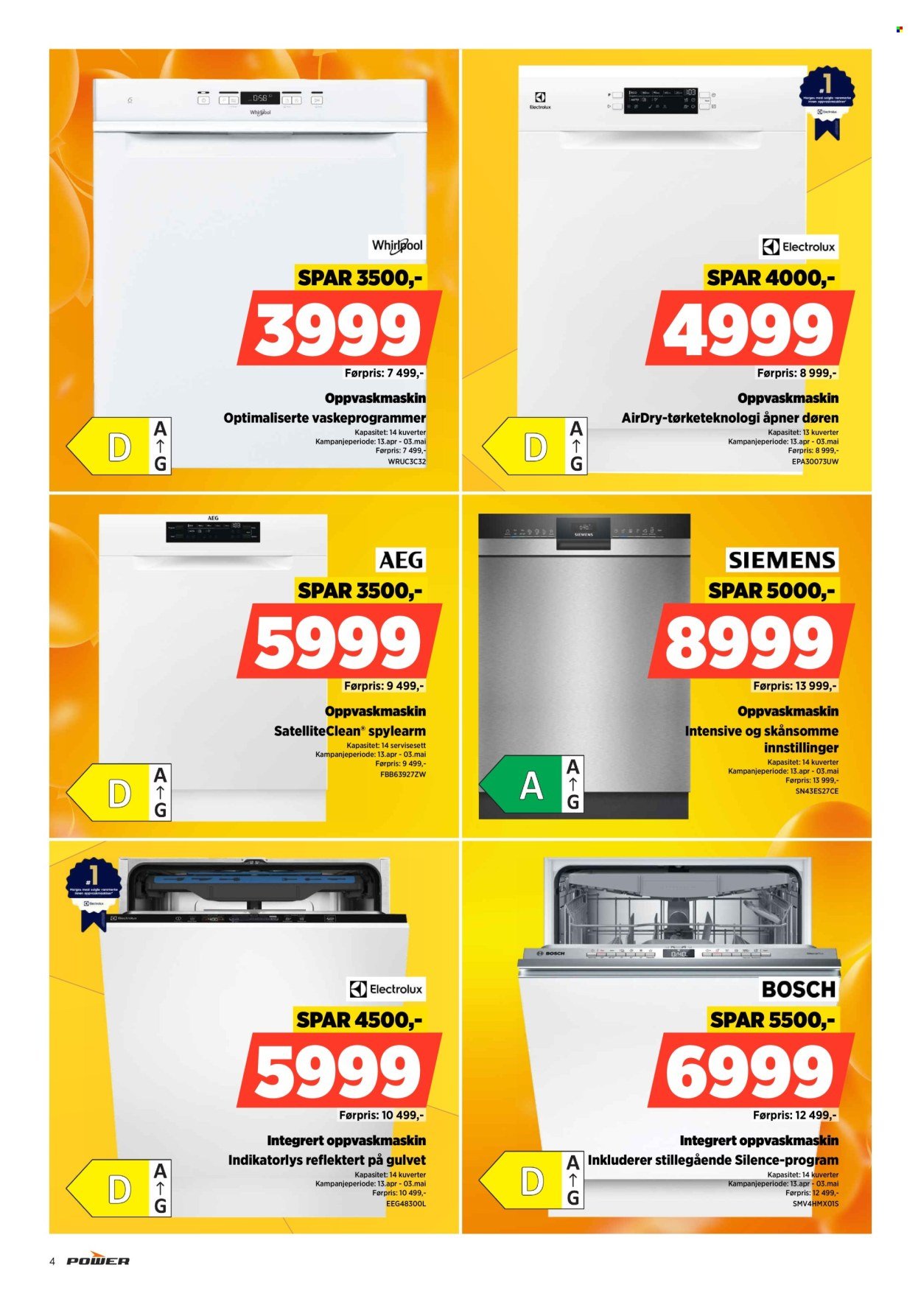 POWER kundeavis - Fra mandag 27. april 2026 (2026-04-27 - 2026-05-03)
