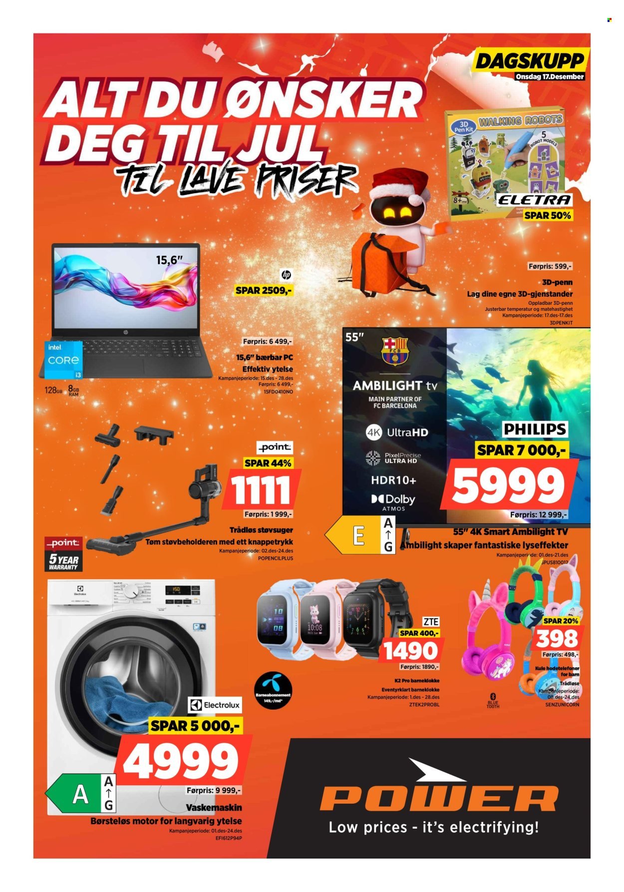 POWER kundeavis - Fra mandag 15. desember 2025 (2025-12-15 - 2025-12-24)