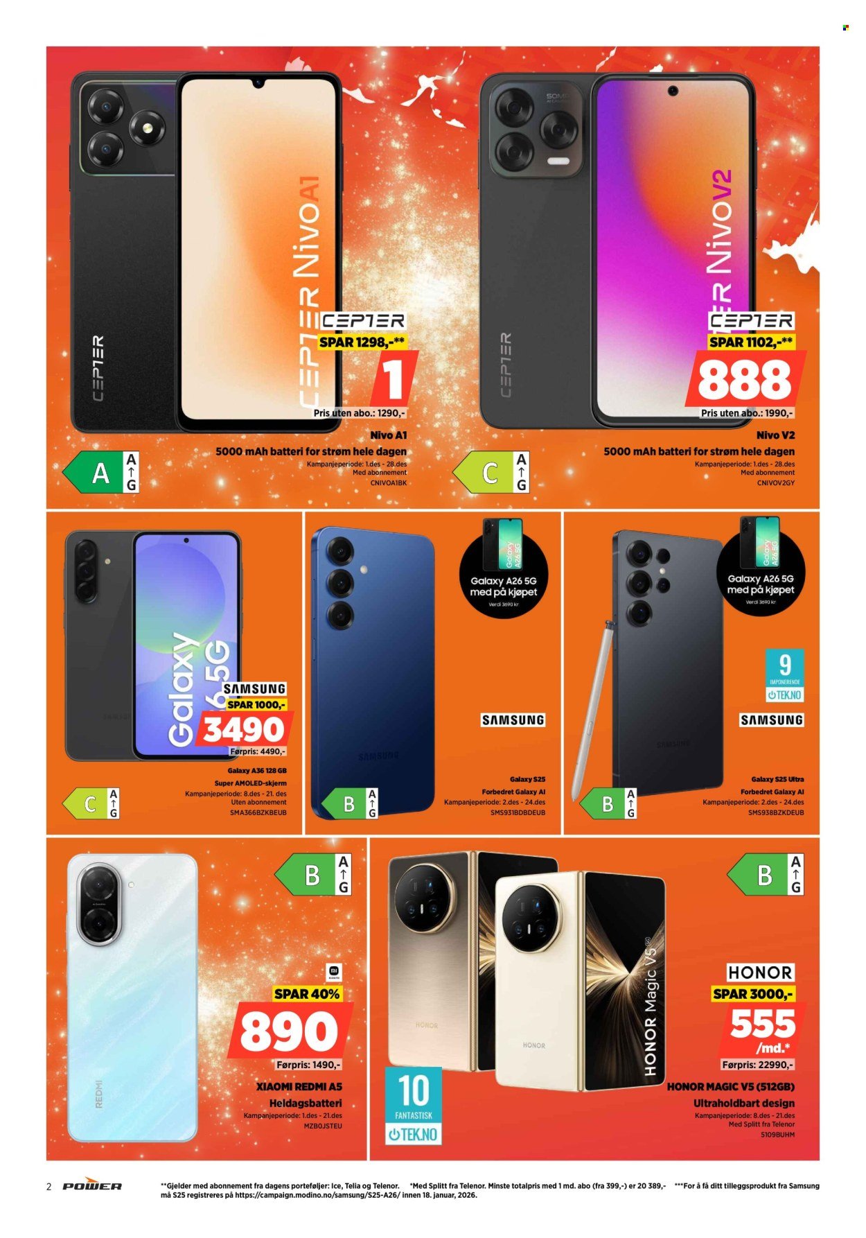 POWER kundeavis - Fra mandag 15. desember 2025 (2025-12-15 - 2025-12-24)
