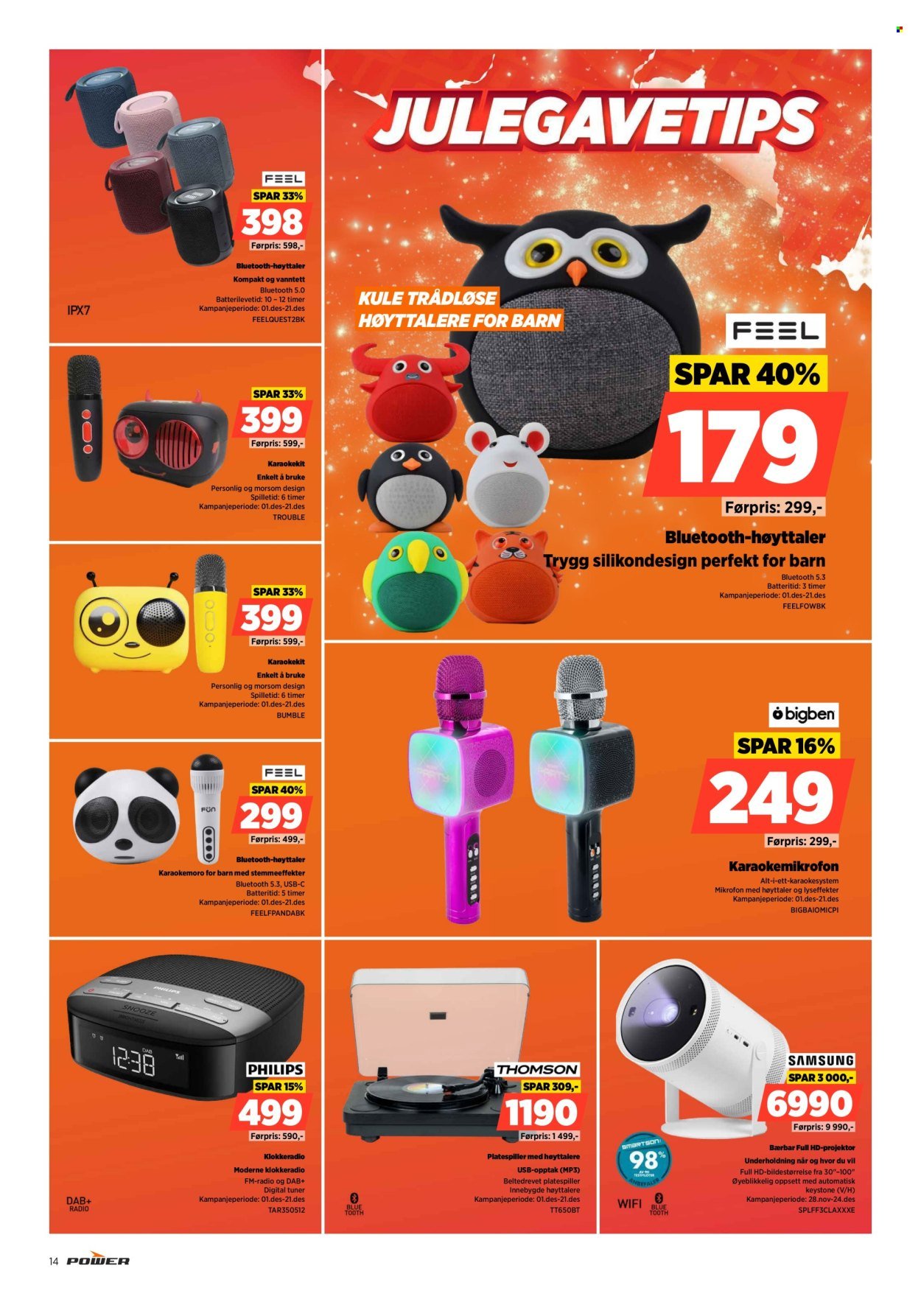 POWER kundeavis - Fra mandag 15. desember 2025 (2025-12-15 - 2025-12-24)