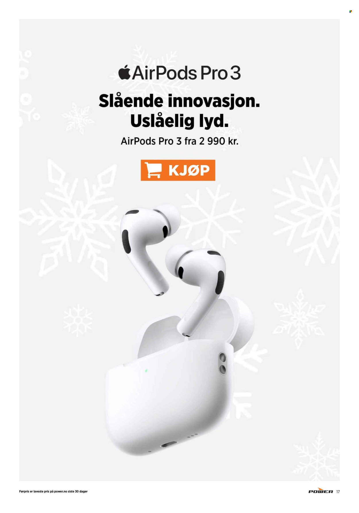 POWER kundeavis - Fra mandag 15. desember 2025 (2025-12-15 - 2025-12-24)
