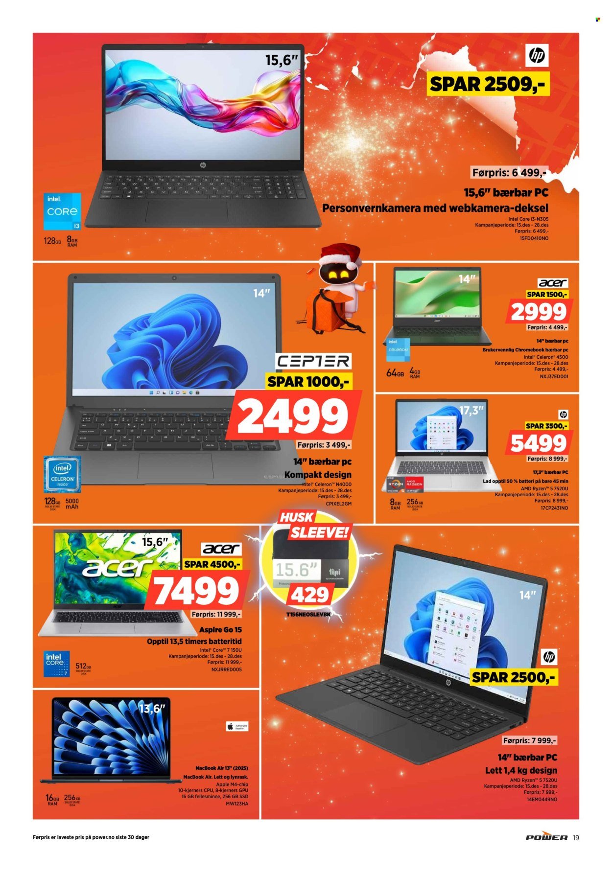 POWER kundeavis - Fra mandag 15. desember 2025 (2025-12-15 - 2025-12-24)
