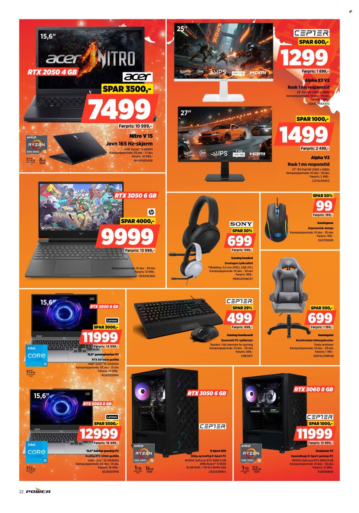 POWER kundeavis - Fra mandag 15. desember 2025 (2025-12-15 - 2025-12-24)