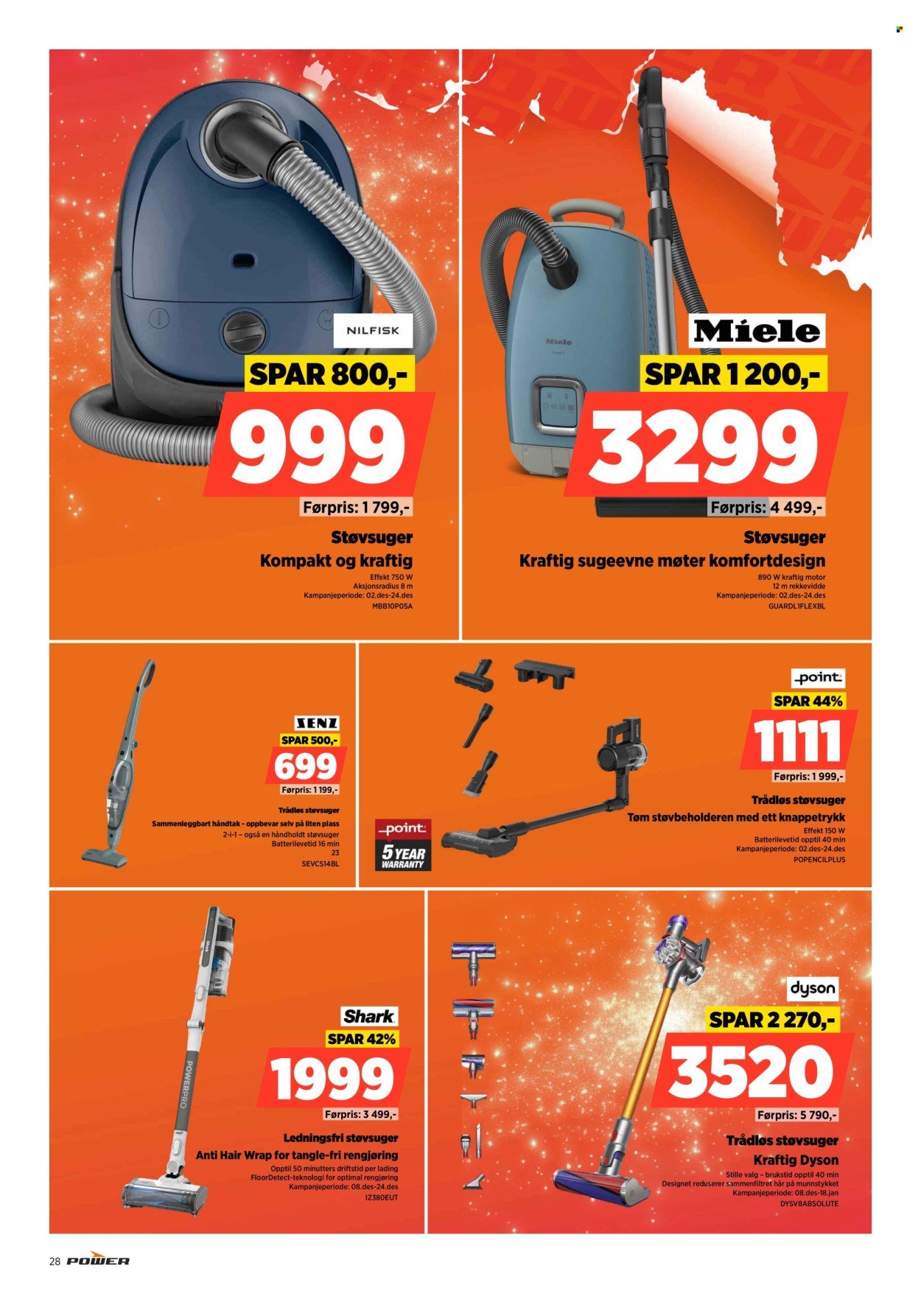POWER kundeavis - Fra mandag 15. desember 2025 (2025-12-15 - 2025-12-24)