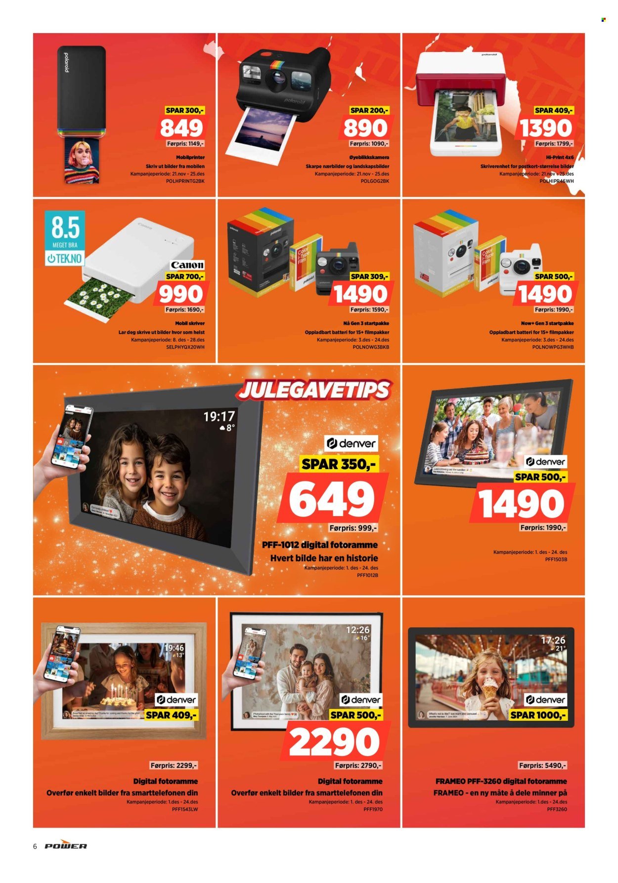 POWER kundeavis - Fra mandag 15. desember 2025 (2025-12-15 - 2025-12-24)