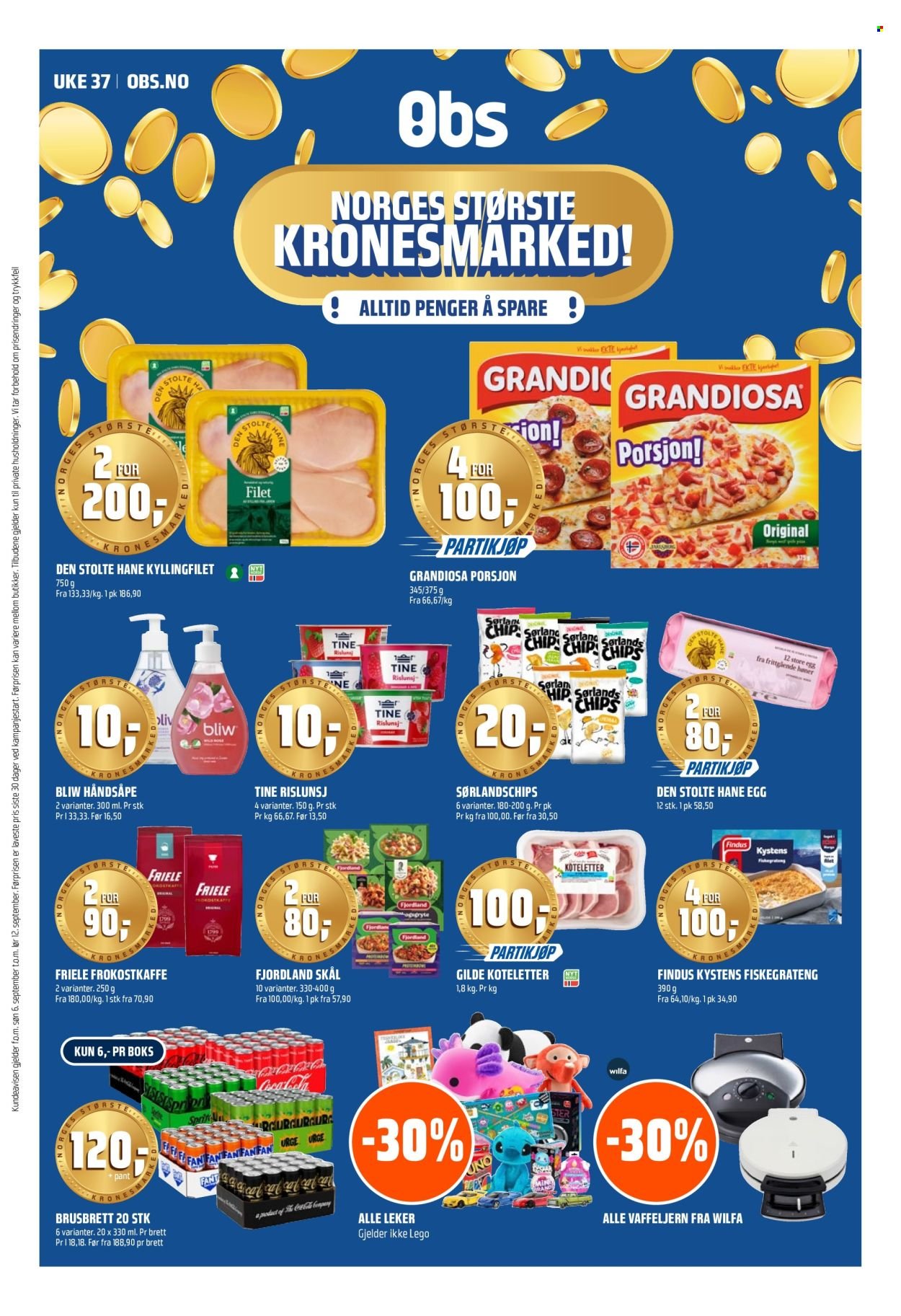 COOP OBS kundeavis - Fra søndag 6. september 2026