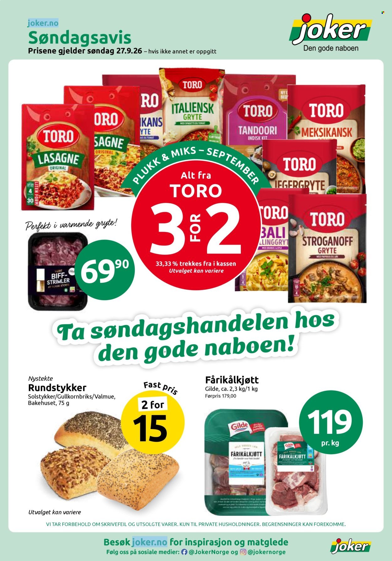 JOKER kundeavis - Fra søndag 27. september 2026