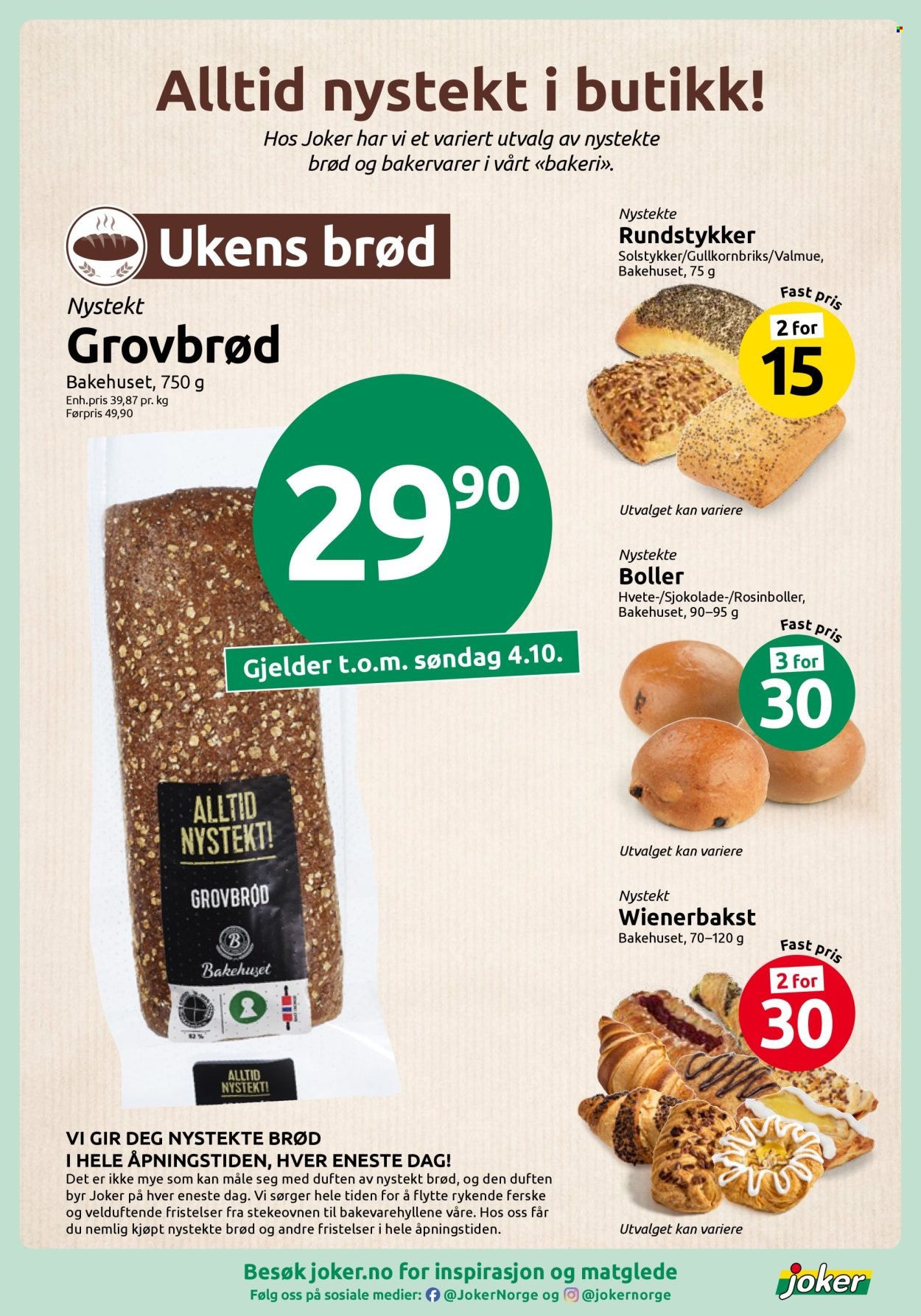 JOKER kundeavis - Fra søndag 27. september 2026