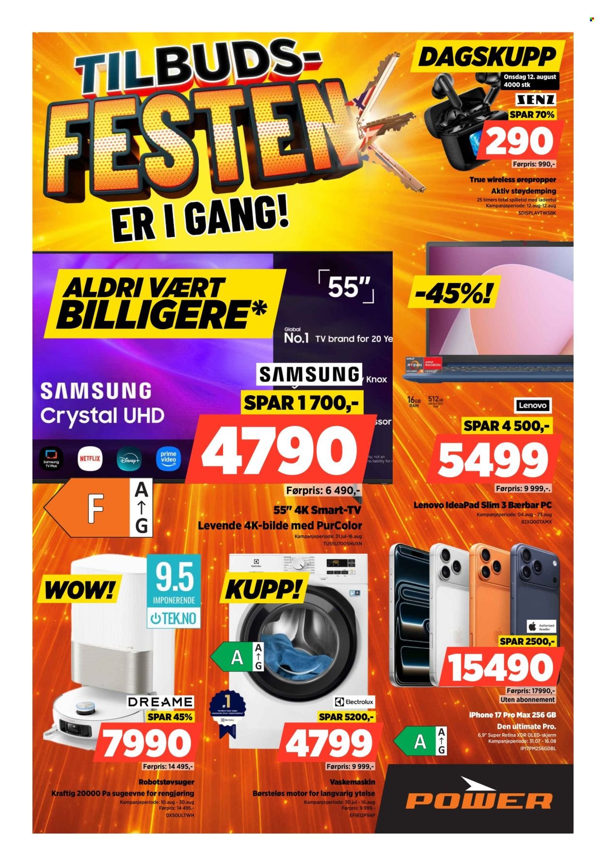 POWER kundeavis - Fra mandag 10. august 2026