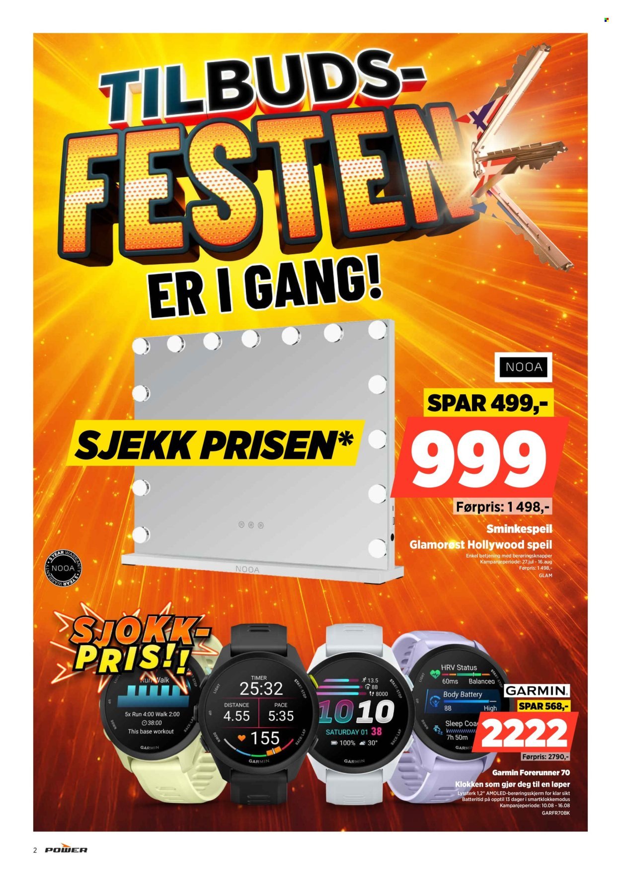 POWER kundeavis - Fra mandag 10. august 2026