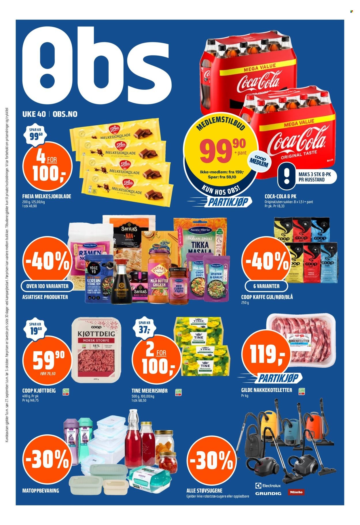 COOP OBS kundeavis - Fra søndag 27. september 2026