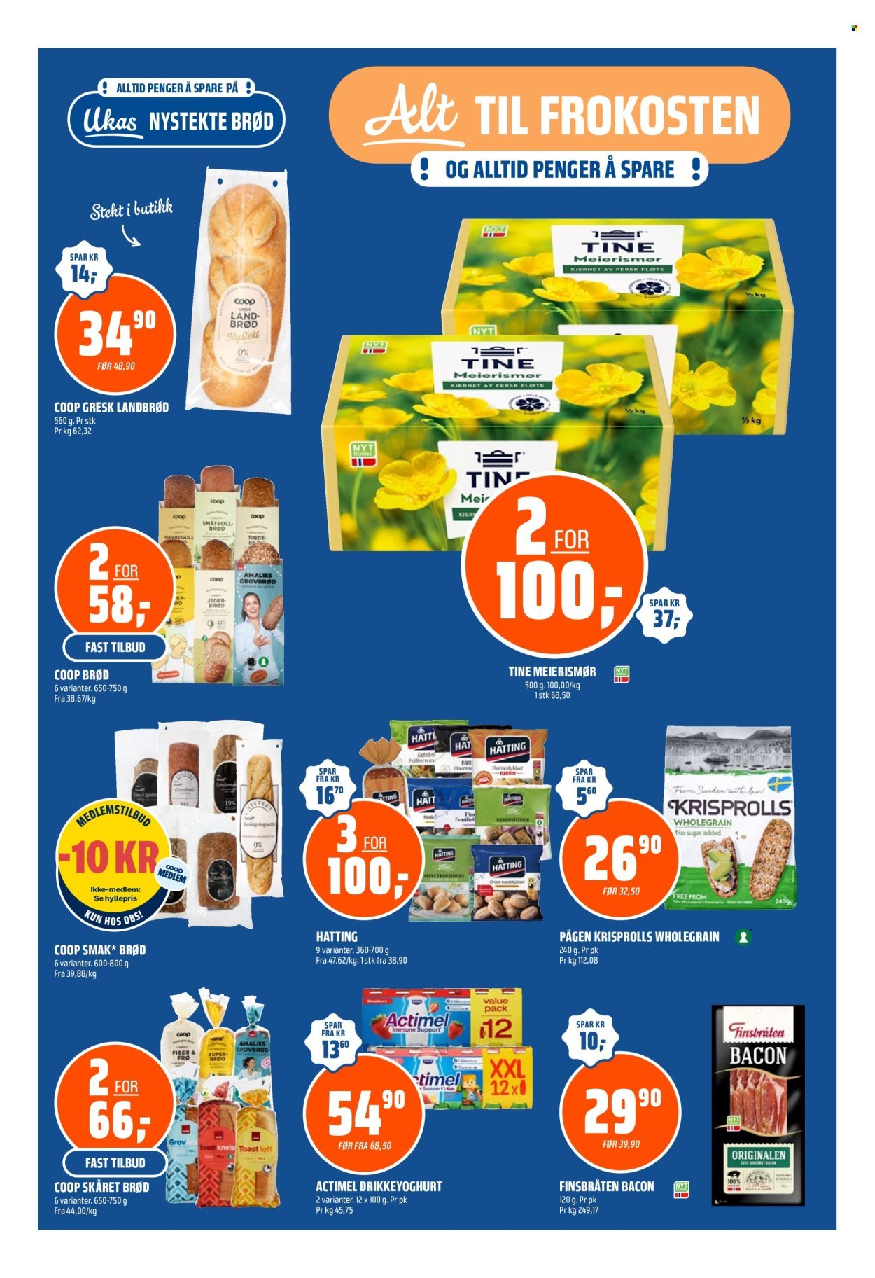 COOP OBS kundeavis - Fra søndag 27. september 2026
