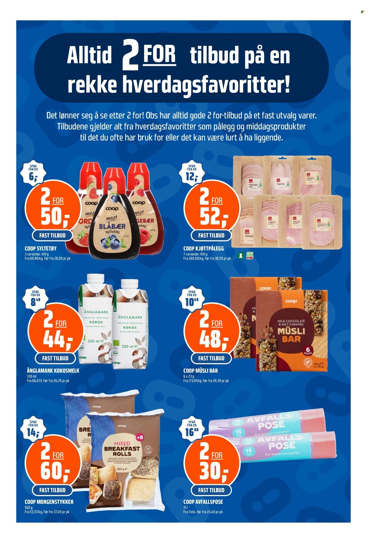 COOP OBS kundeavis - Fra søndag 27. september 2026