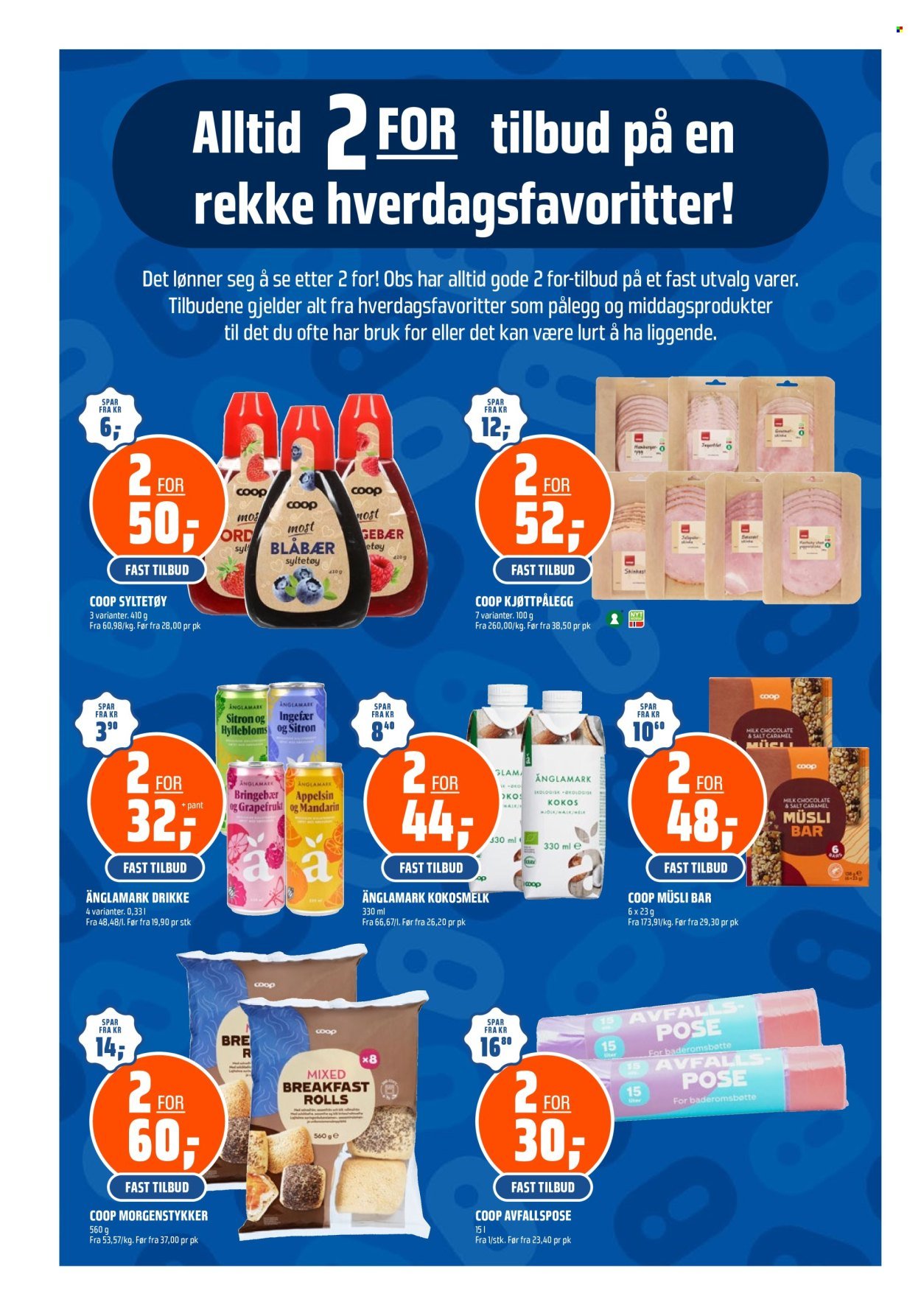 COOP OBS kundeavis - Fra søndag 28. juni 2026