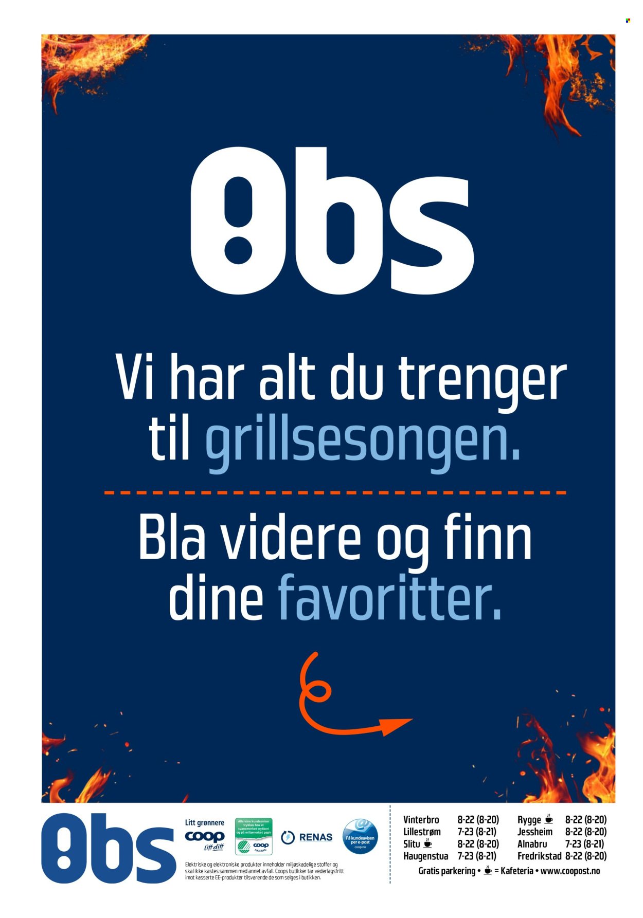 COOP OBS kundeavis - Fra søndag 28. juni 2026