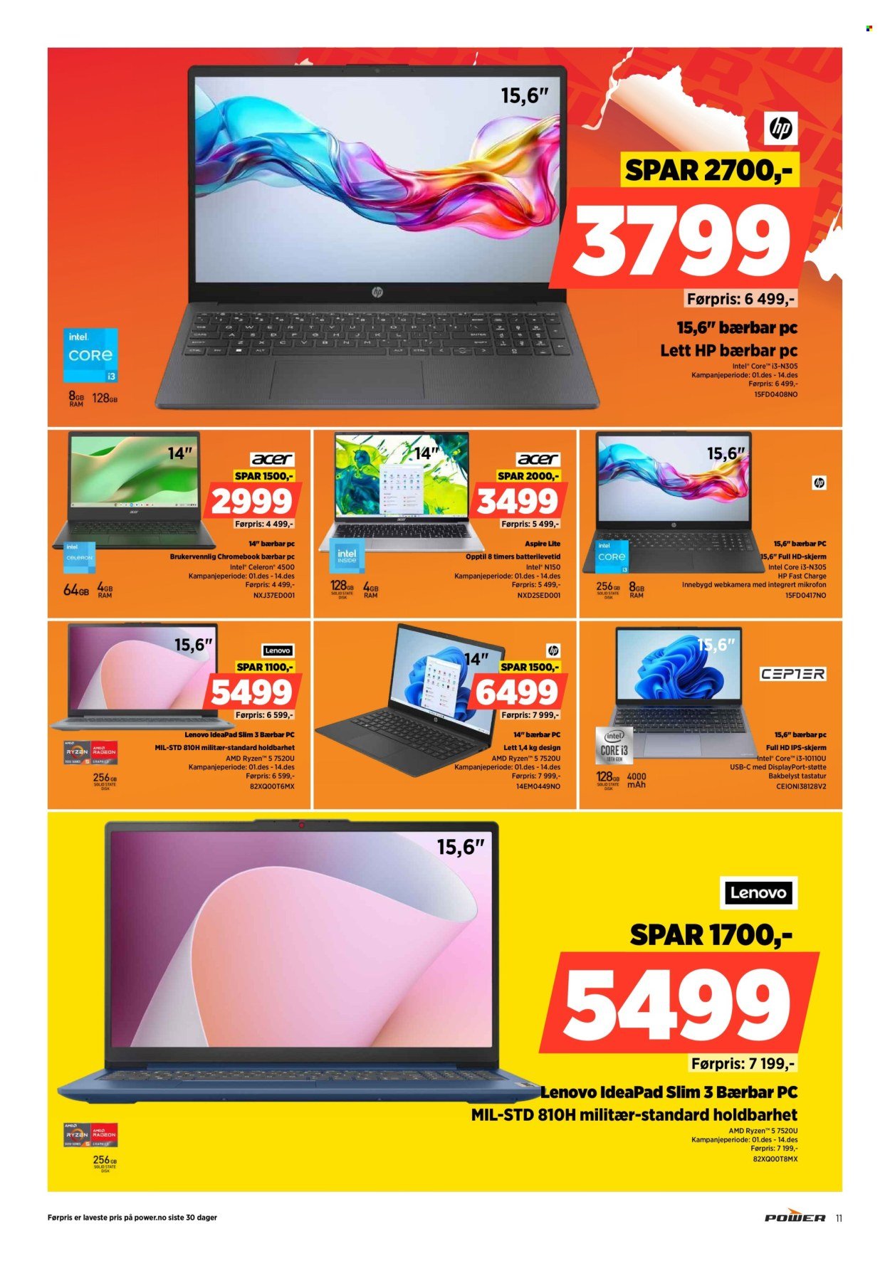 POWER kundeavis - Fra mandag 1. desember 2025 (2025-12-01 - 2025-12-07)