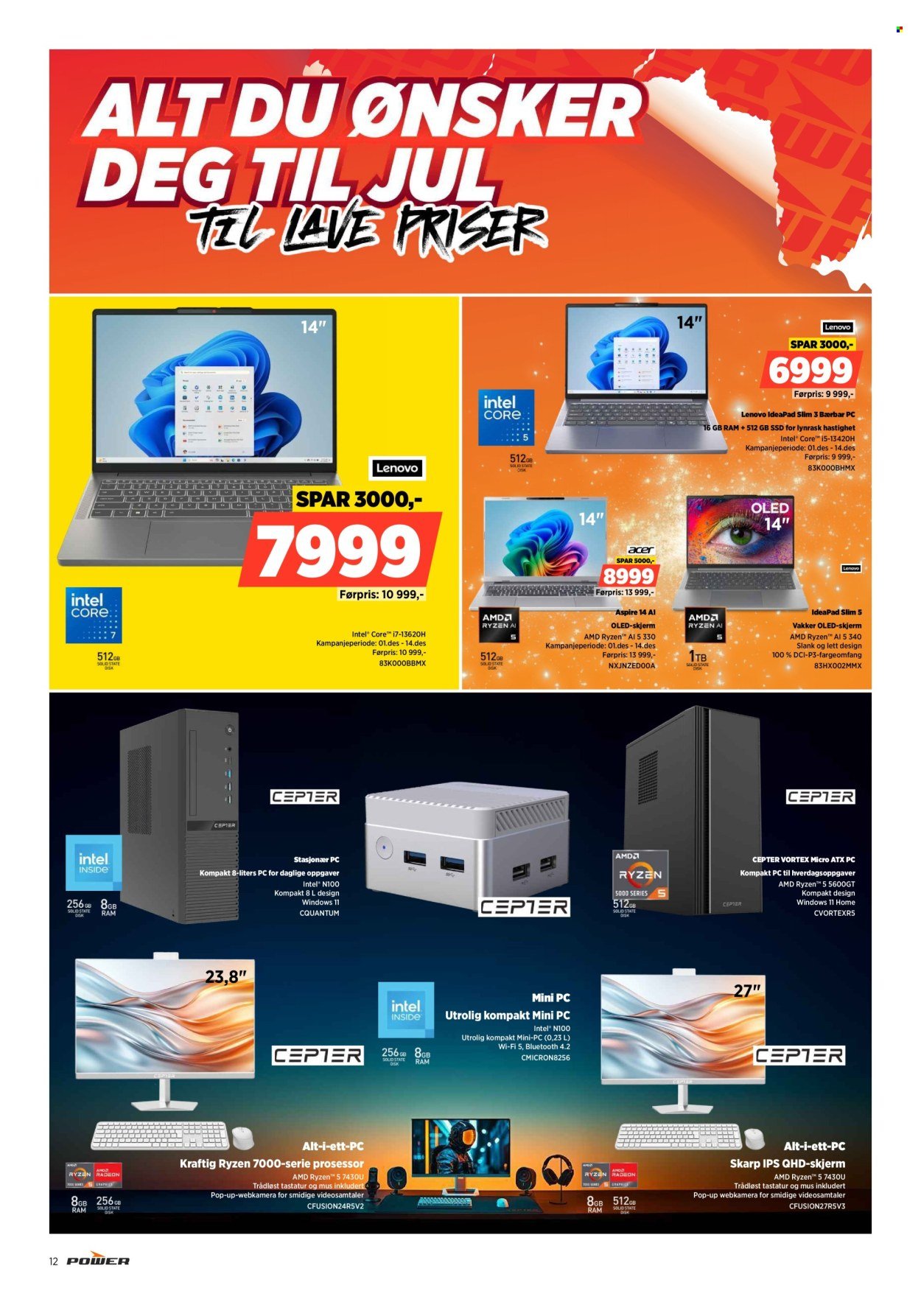 POWER kundeavis - Fra mandag 1. desember 2025 (2025-12-01 - 2025-12-07)