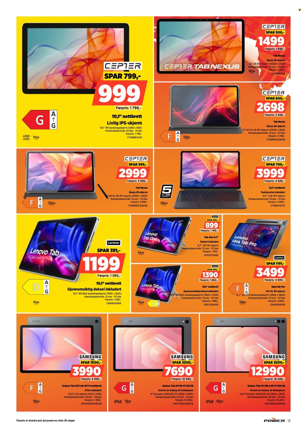 POWER kundeavis - Fra mandag 1. desember 2025 (2025-12-01 - 2025-12-07)