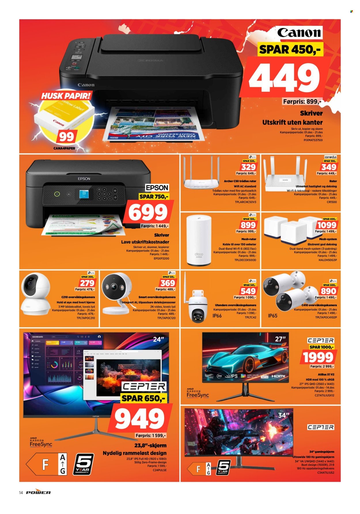 POWER kundeavis - Fra mandag 1. desember 2025 (2025-12-01 - 2025-12-07)