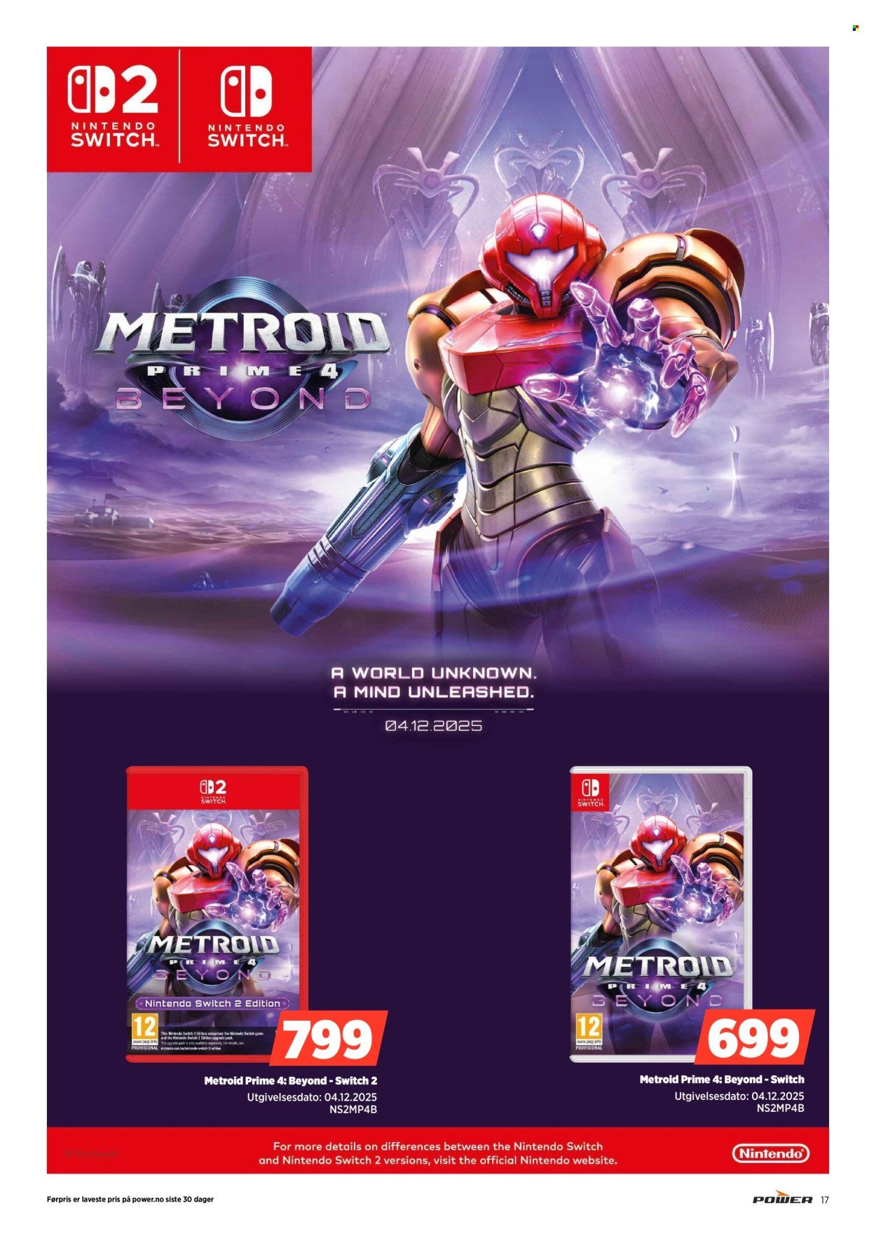 POWER kundeavis - Fra mandag 1. desember 2025 (2025-12-01 - 2025-12-07)