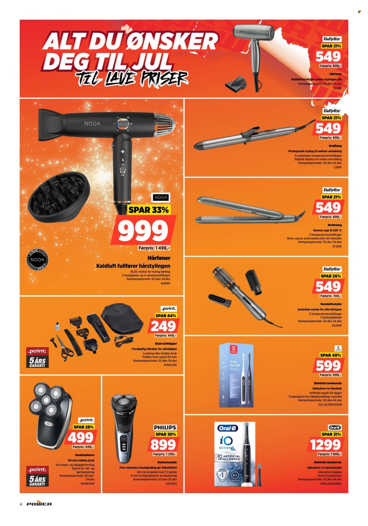 POWER kundeavis - Fra mandag 1. desember 2025 (2025-12-01 - 2025-12-07)