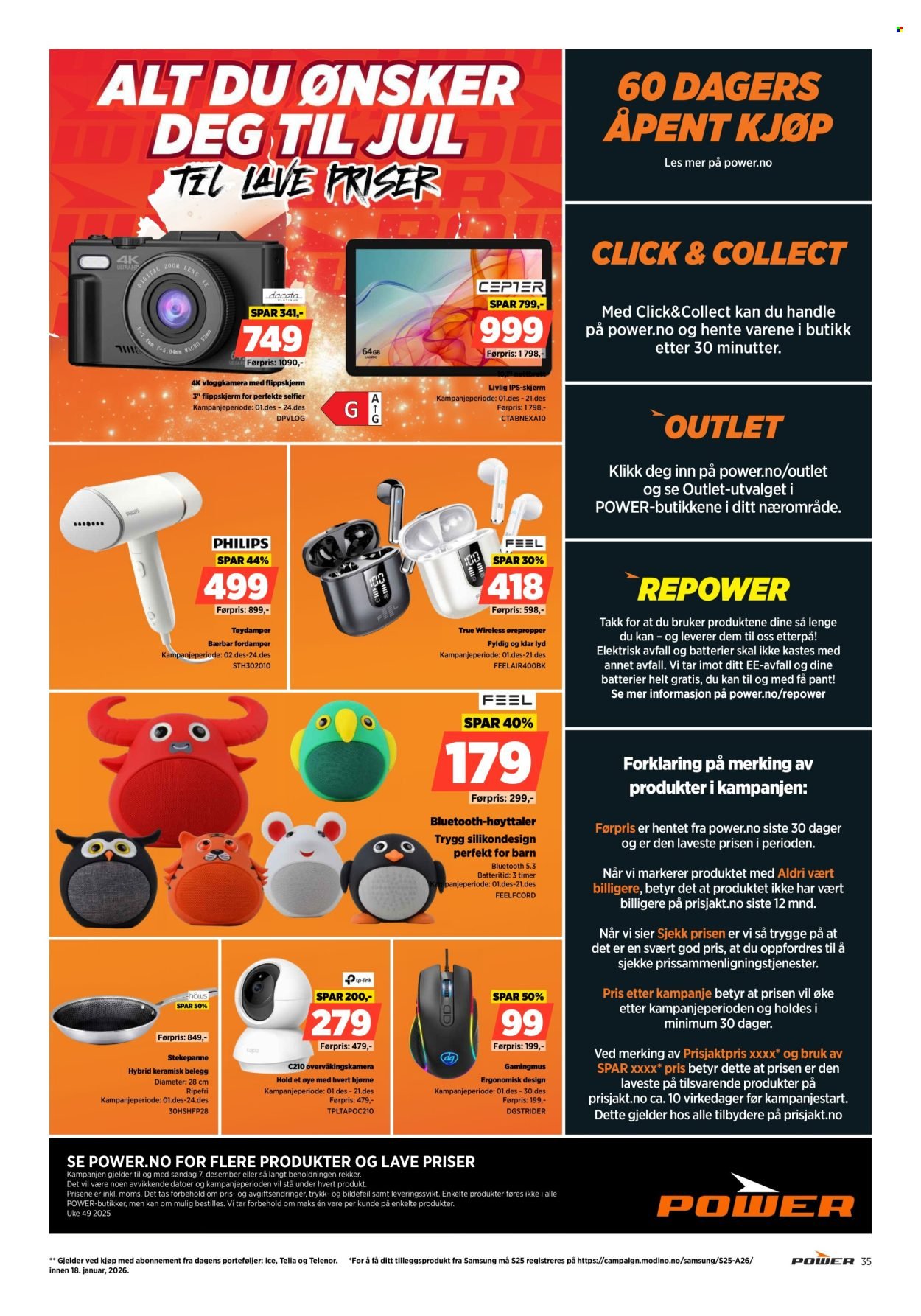 POWER kundeavis - Fra mandag 1. desember 2025 (2025-12-01 - 2025-12-07)