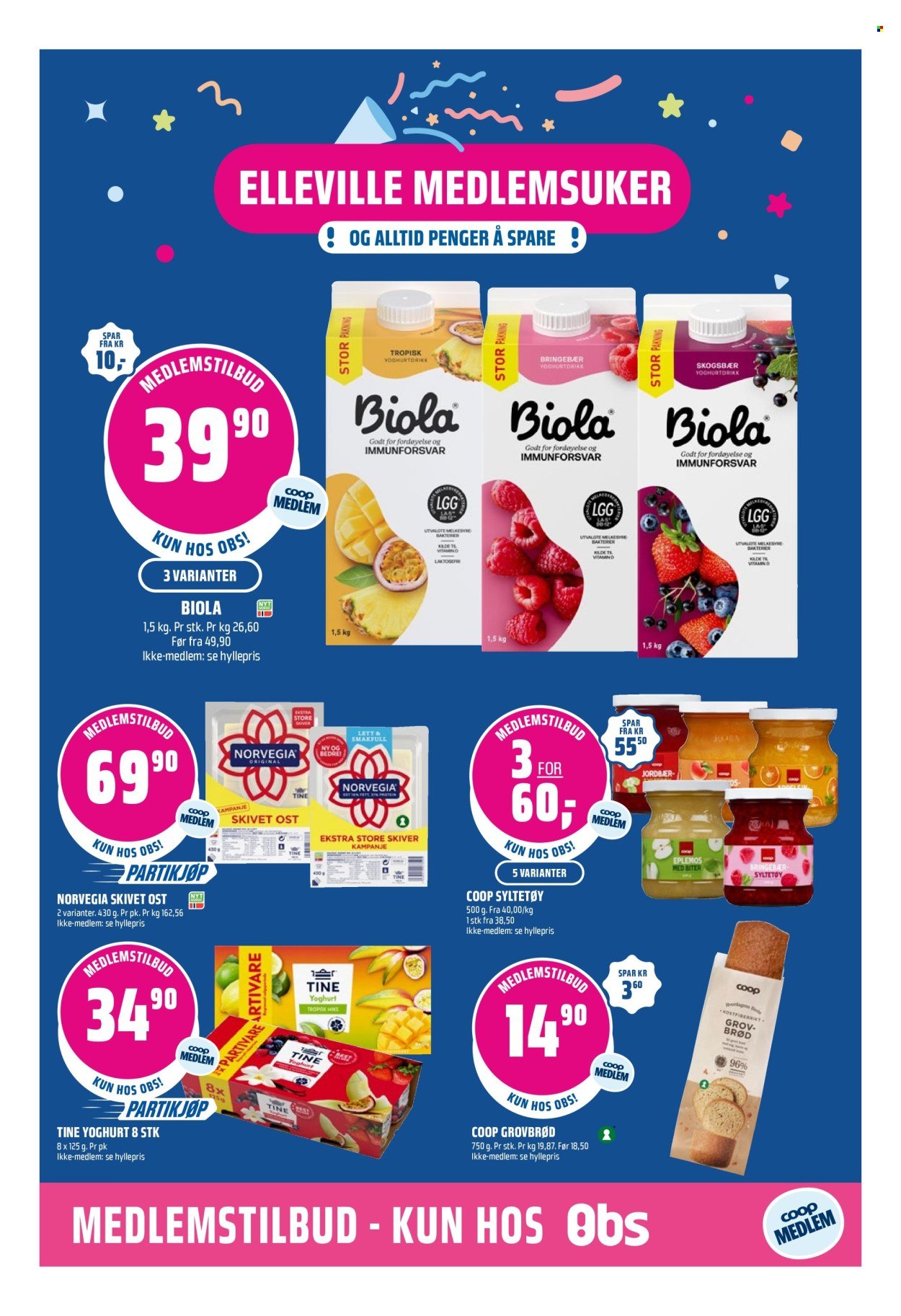 COOP OBS kundeavis - Fra søndag 11. oktober 2026