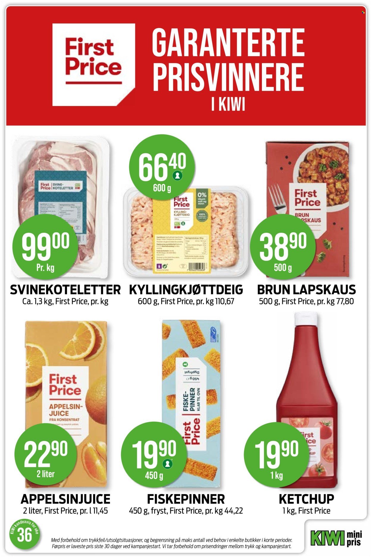 KIWI kundeavis - Fra mandag 31. august 2026