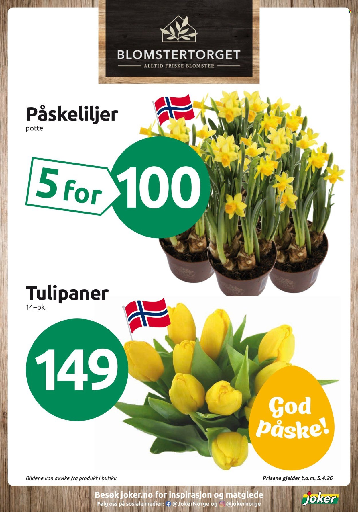 JOKER kundeavis - Fra søndag 29. mars 2026 (2026-03-29 - 2026-03-29)