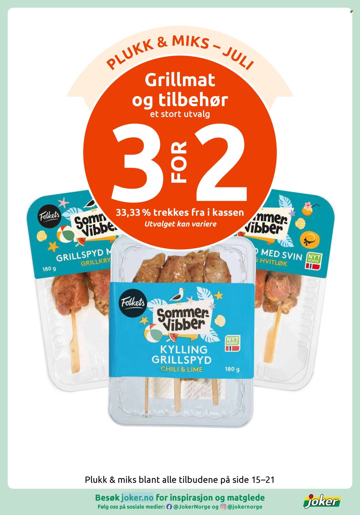 JOKER kundeavis - Fra mandag 20. juli 2026