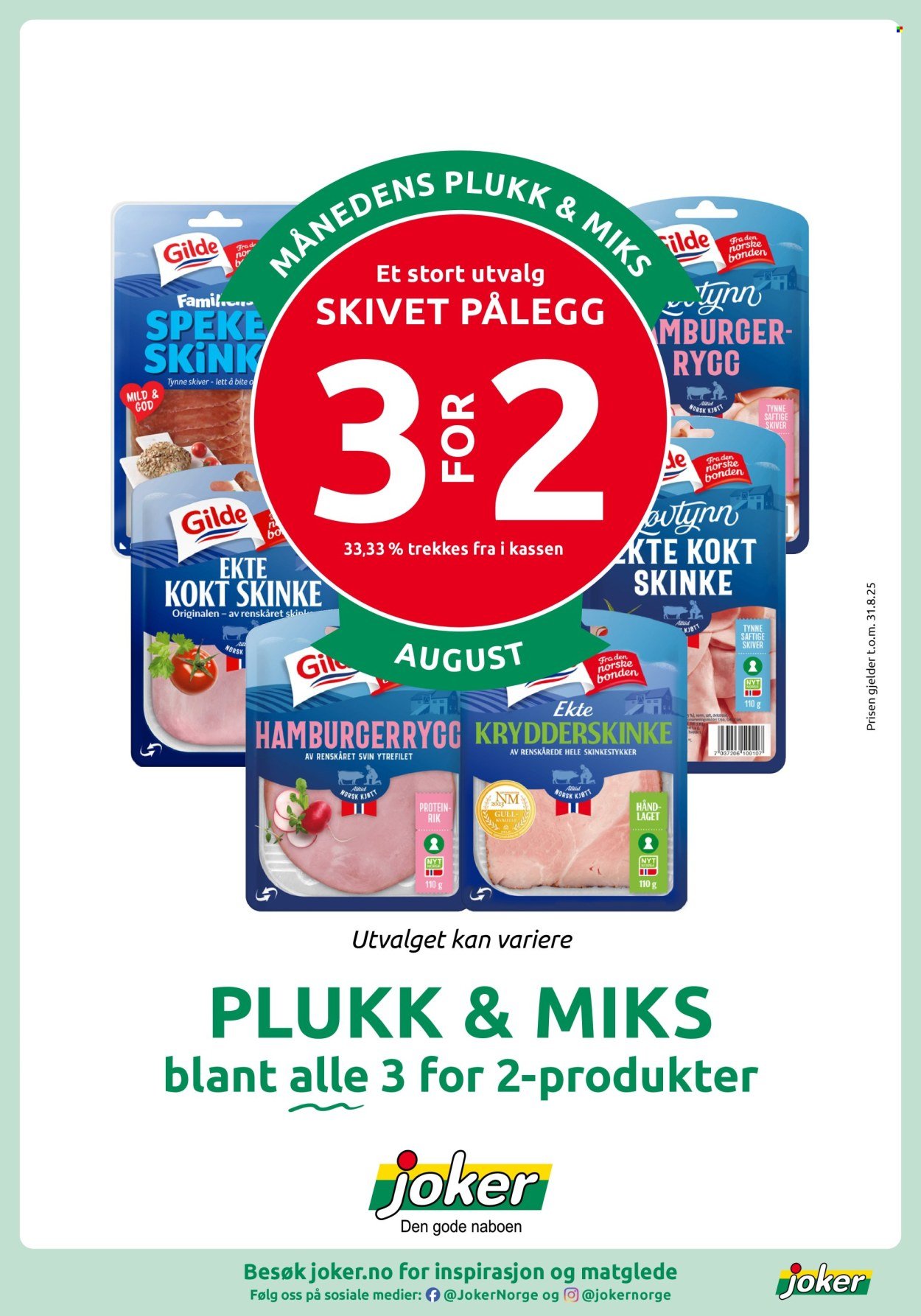 JOKER kundeavis - Fra søndag 3. august 2025 (2025-08-03 - 2025-08-03)