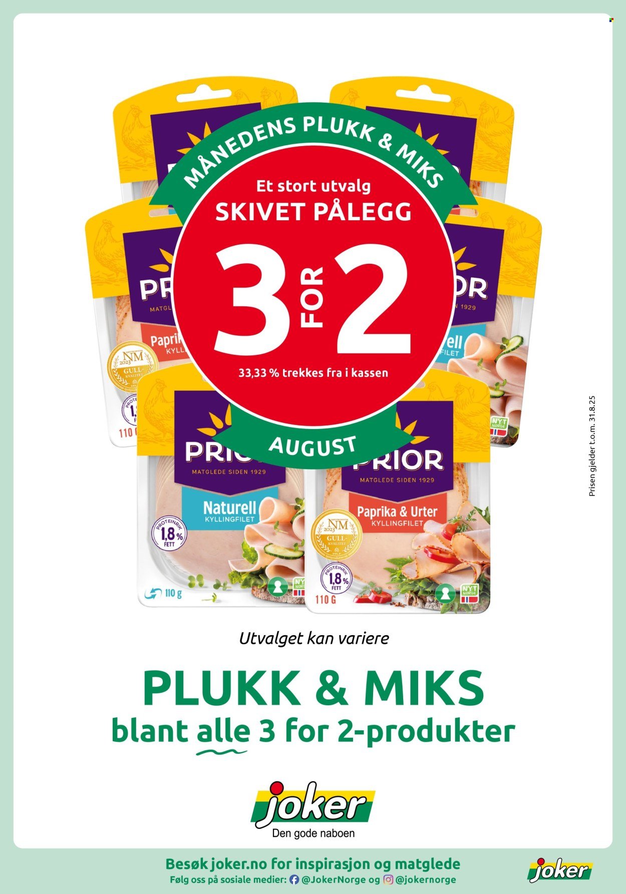 JOKER kundeavis - Fra søndag 3. august 2025 (2025-08-03 - 2025-08-03)