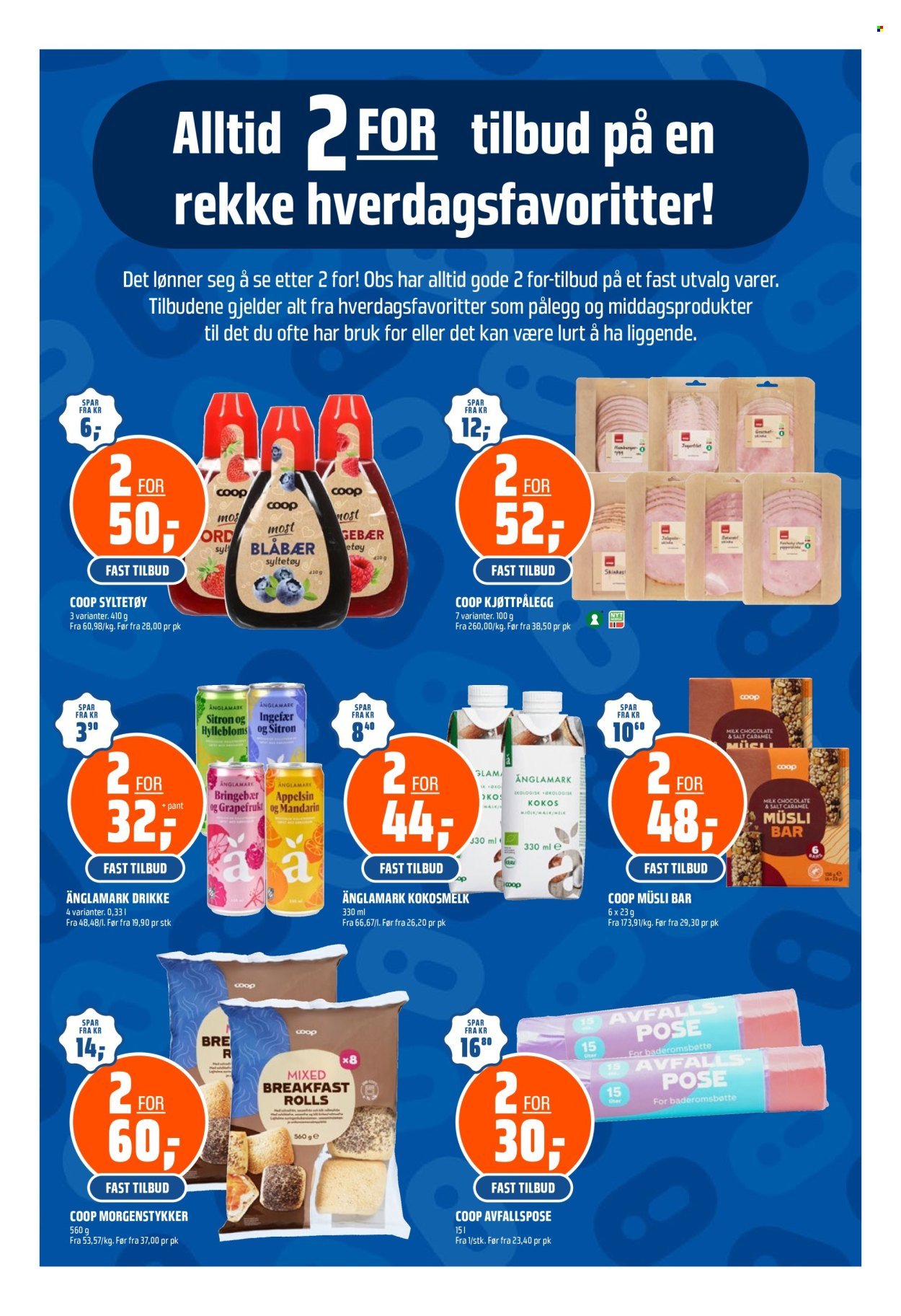 COOP OBS kundeavis - Fra søndag 16. august 2026