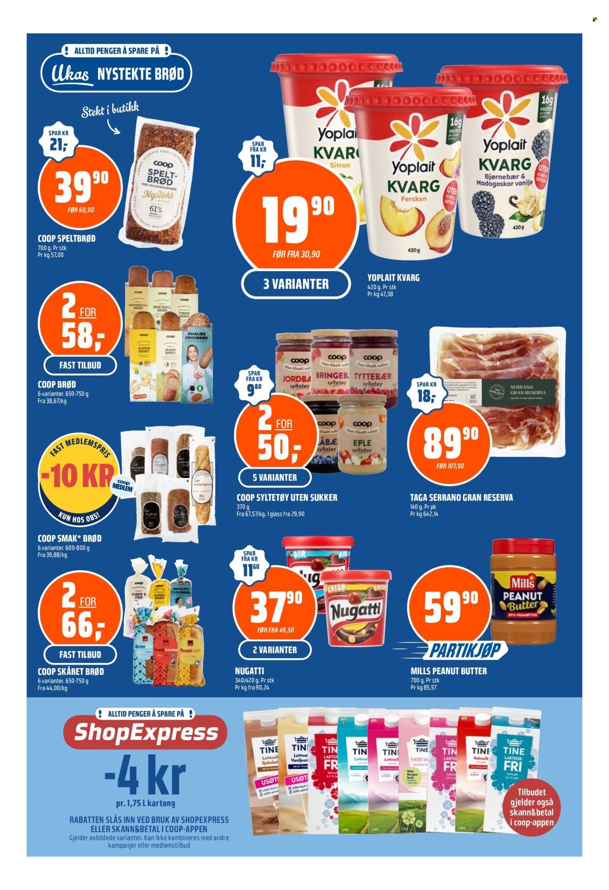 COOP OBS kundeavis - Fra søndag 16. august 2026