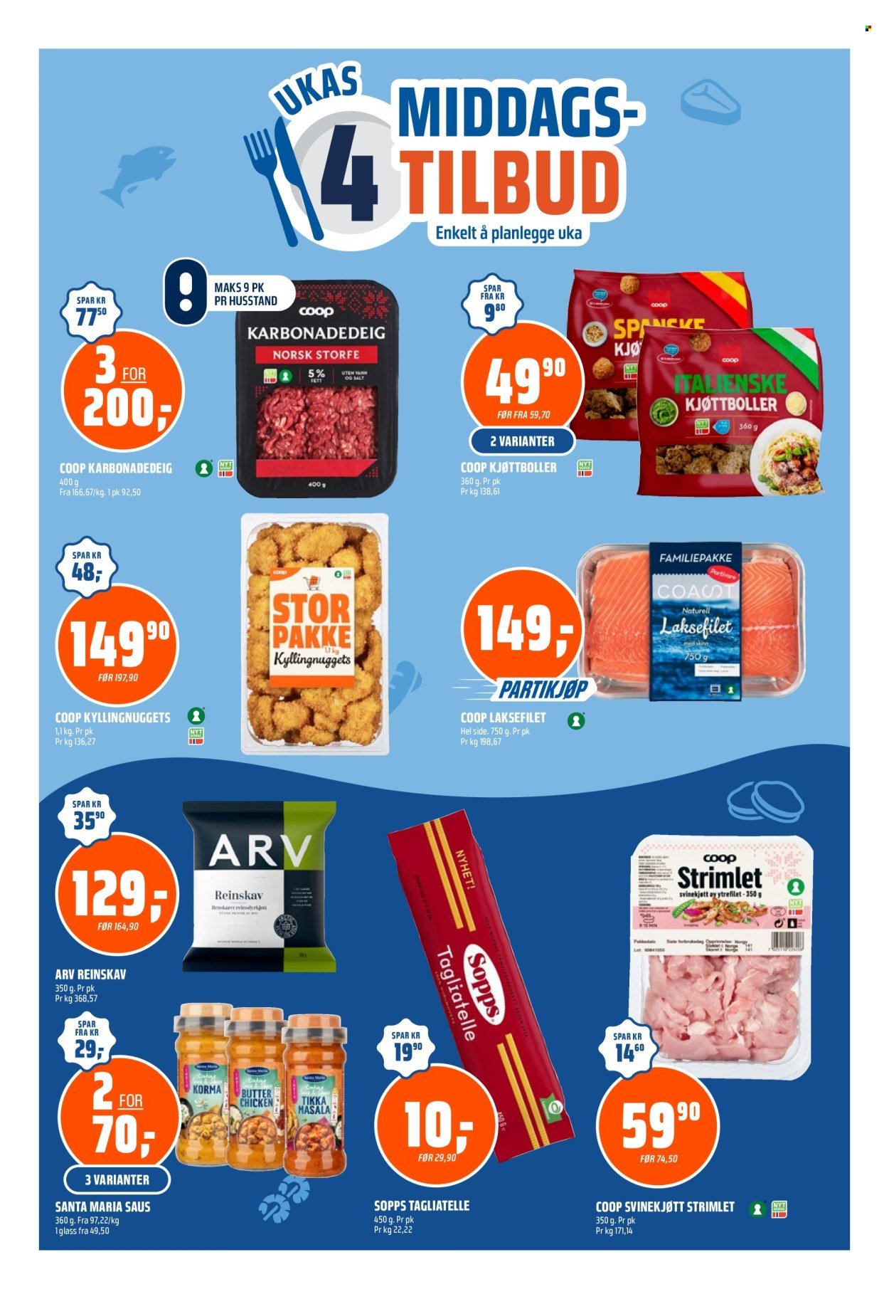 COOP OBS kundeavis - Fra søndag 16. august 2026