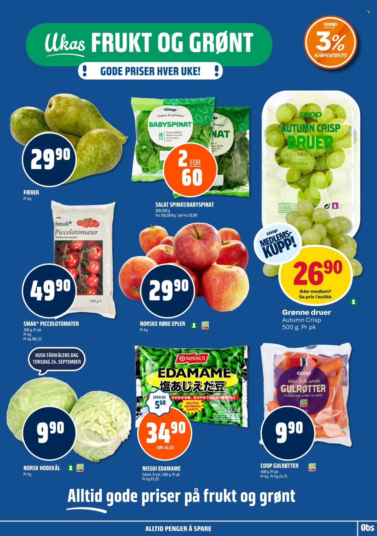 COOP OBS kundeavis - Fra søndag 20. september 2026