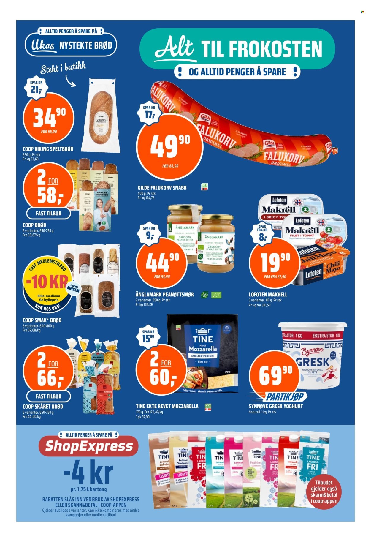 COOP OBS kundeavis - Fra søndag 30. august 2026