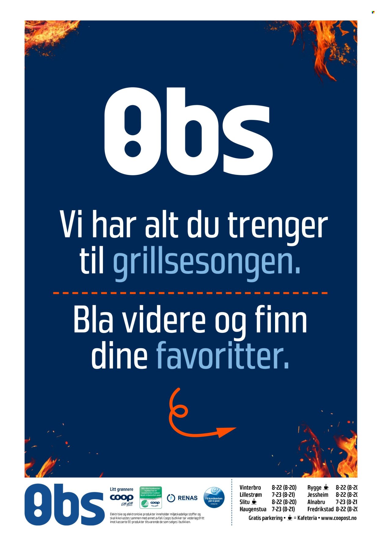 COOP OBS kundeavis - Fra søndag 31. mai 2026
