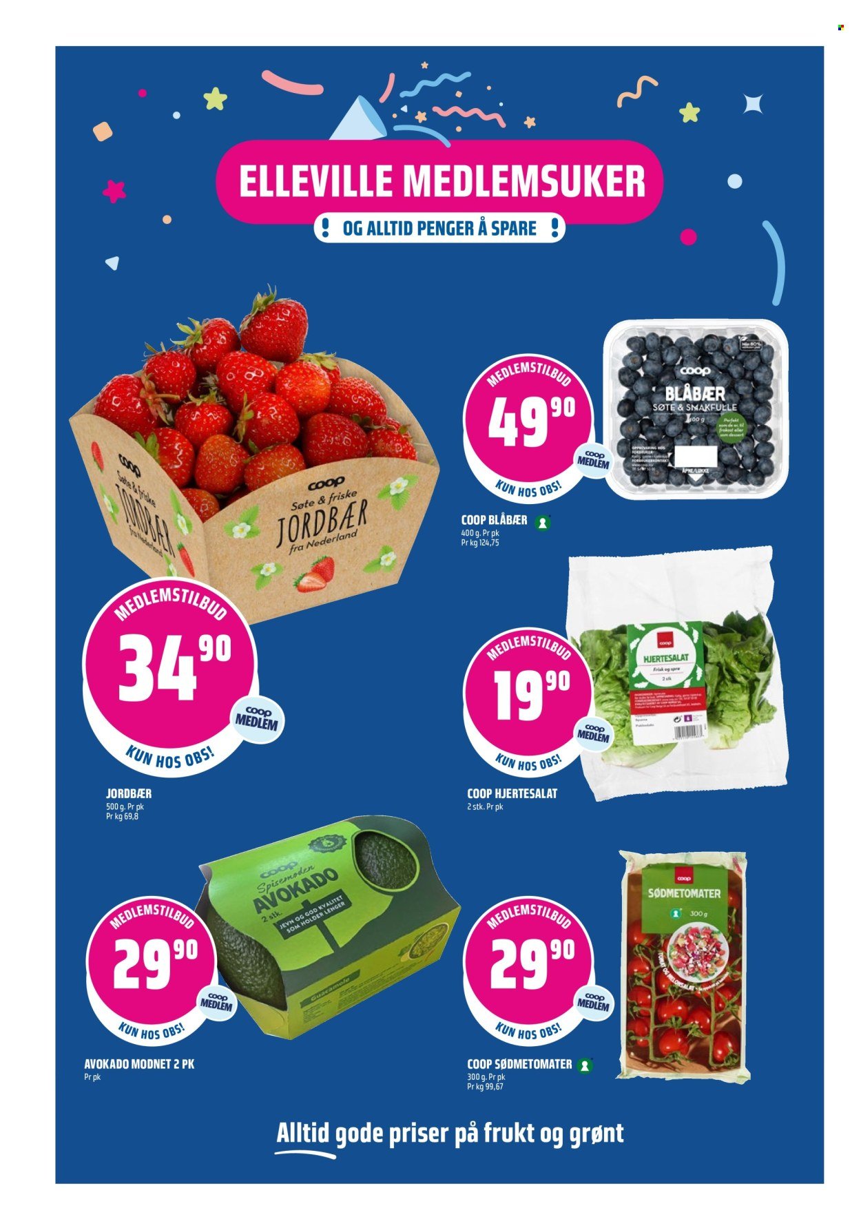 COOP OBS kundeavis - Fra søndag 31. mai 2026