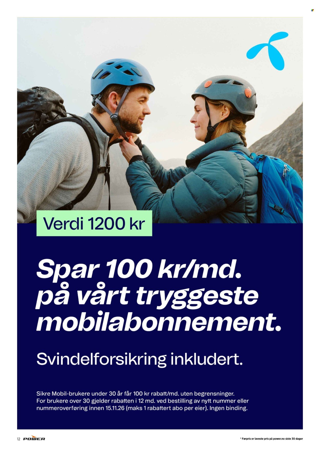 POWER kundeavis - Fra mandag 12. oktober 2026