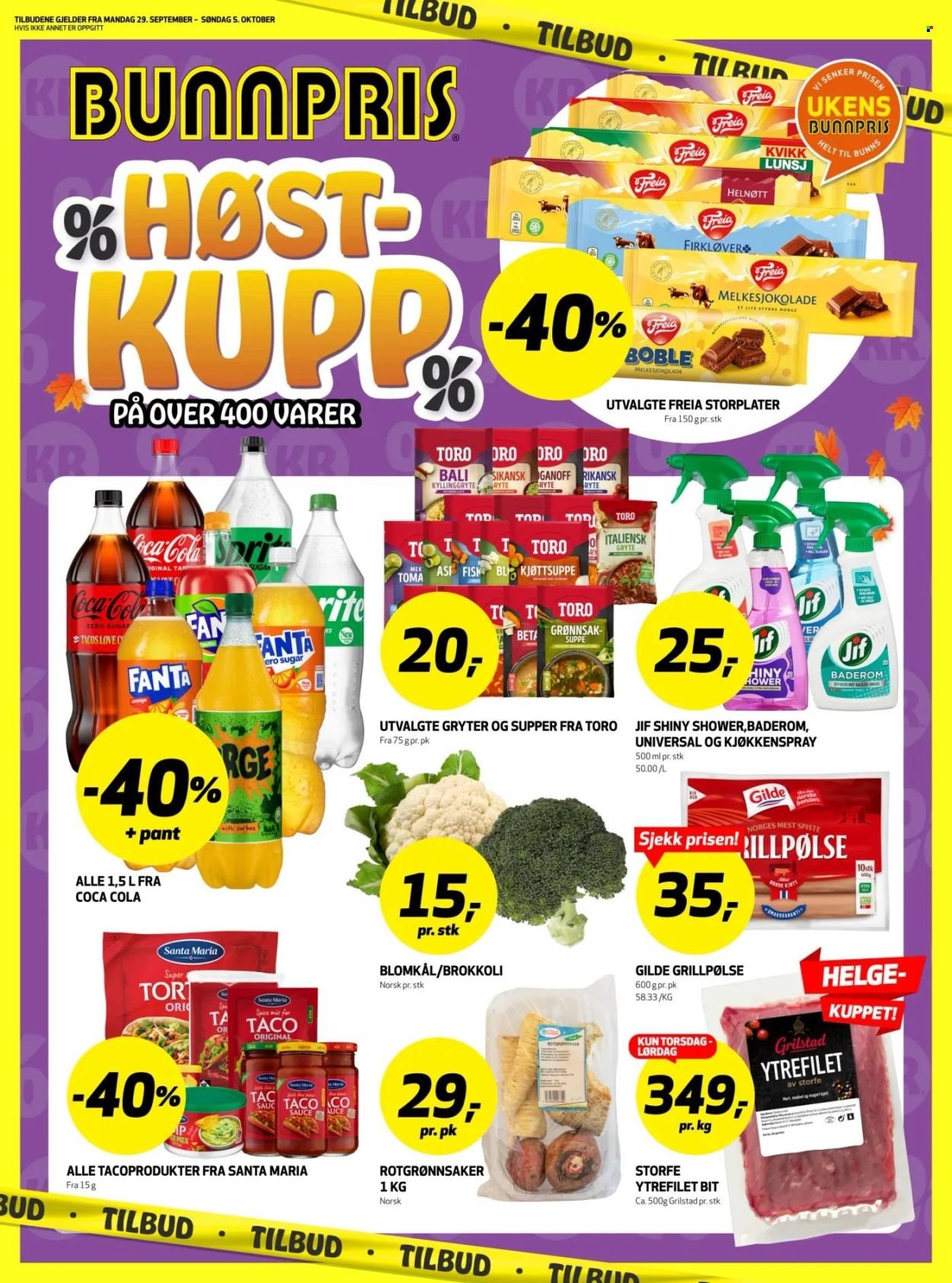 BUNNPRIS kundeavis - Uke 40 (2025-09-29 - 2025-10-05)